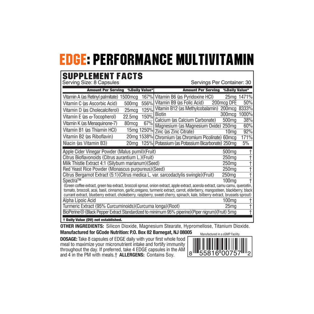 
                  
                    EDGE: Performance Multivitamin (240 caps) (SOLD OUT)
                  
                