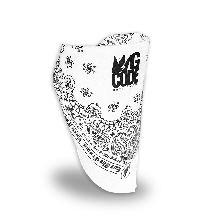 GCode Bandana (White and Black) – GCode Nutrition