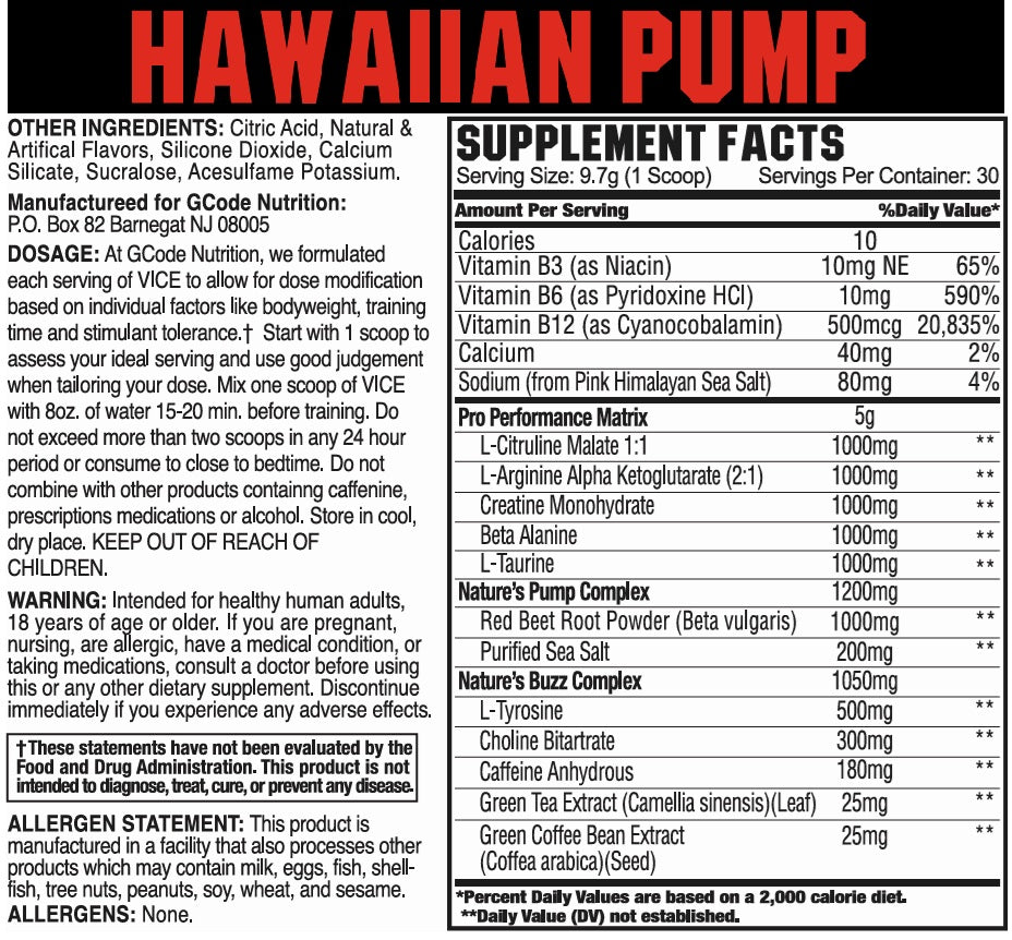 
                  
                    VICE: Ambitious Pre-Workout (30 Servings)
                  
                