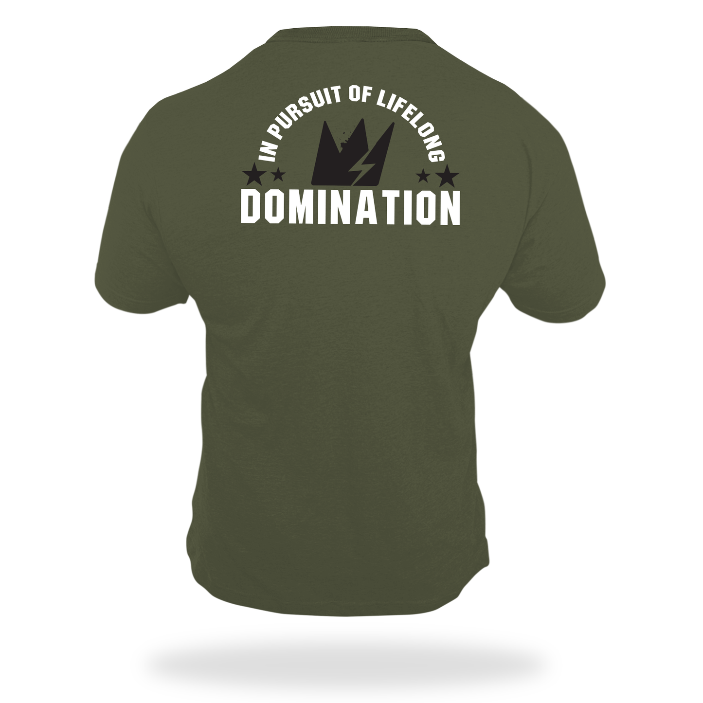 
                  
                    “Pursue Lifelong Domination” Logo Shirt (Heather Olive)
                  
                