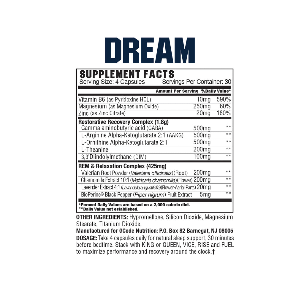 DREAM: Natural Sleep Support (120 capsules)