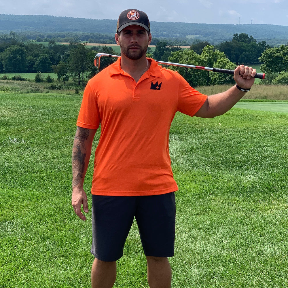 GCode Orange Blaze Performance Polo
